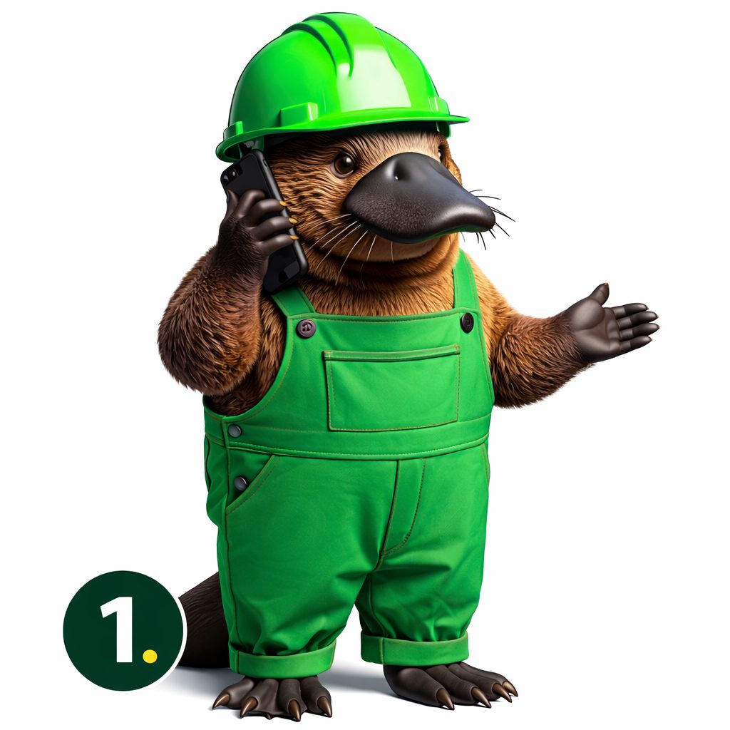 Kanaltechnik Besold Maskottchen – Schritt 1: Kontakt aufnehmen und Ersteinschätzung erhalten